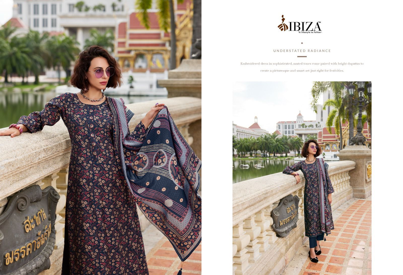 Ajrakh Story By Ibiza Viscose Muslin Digital Printed Suits Wholesale Shop In Surat